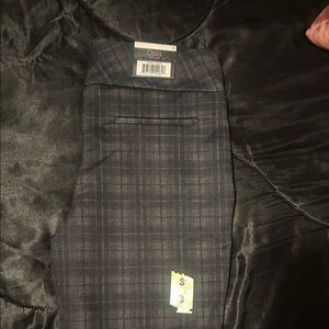 Dalila Plaid Dress Pants in Charcoal